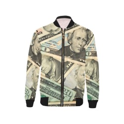 US PAPER CURRENCY Kids' All Over Print Bomber Jacket (Model H40)