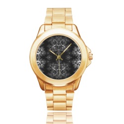 Frost at Midnight Fractal Custom Gilt Watch(Model 101)