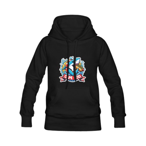 CAPE COD-GREAT WHITE EATING HOT DOG Men's Classic Hoodie (Remake) (Model H10)