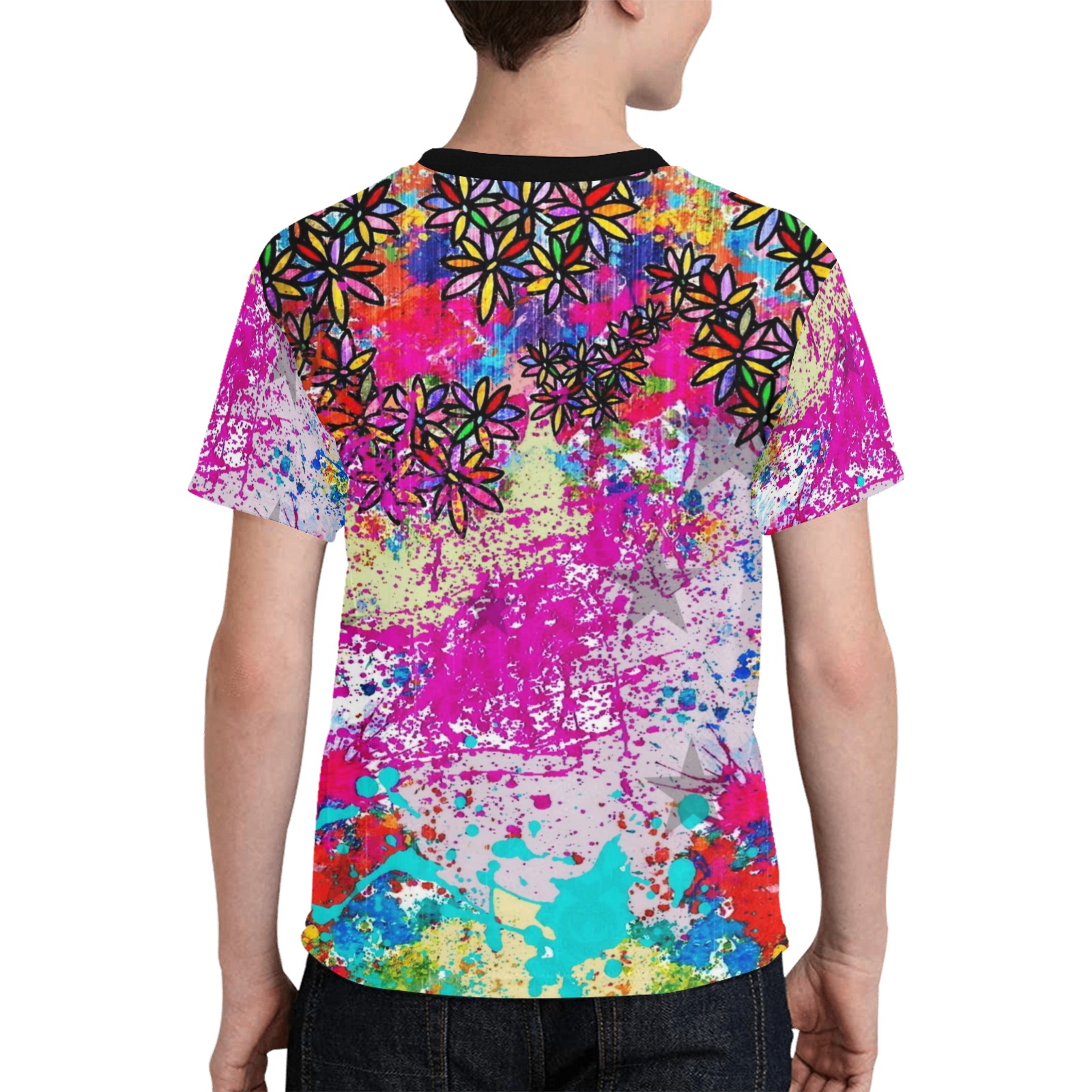 Flower Spring by Nico Bielow Kids' All Over Print T-shirt (Model T65)