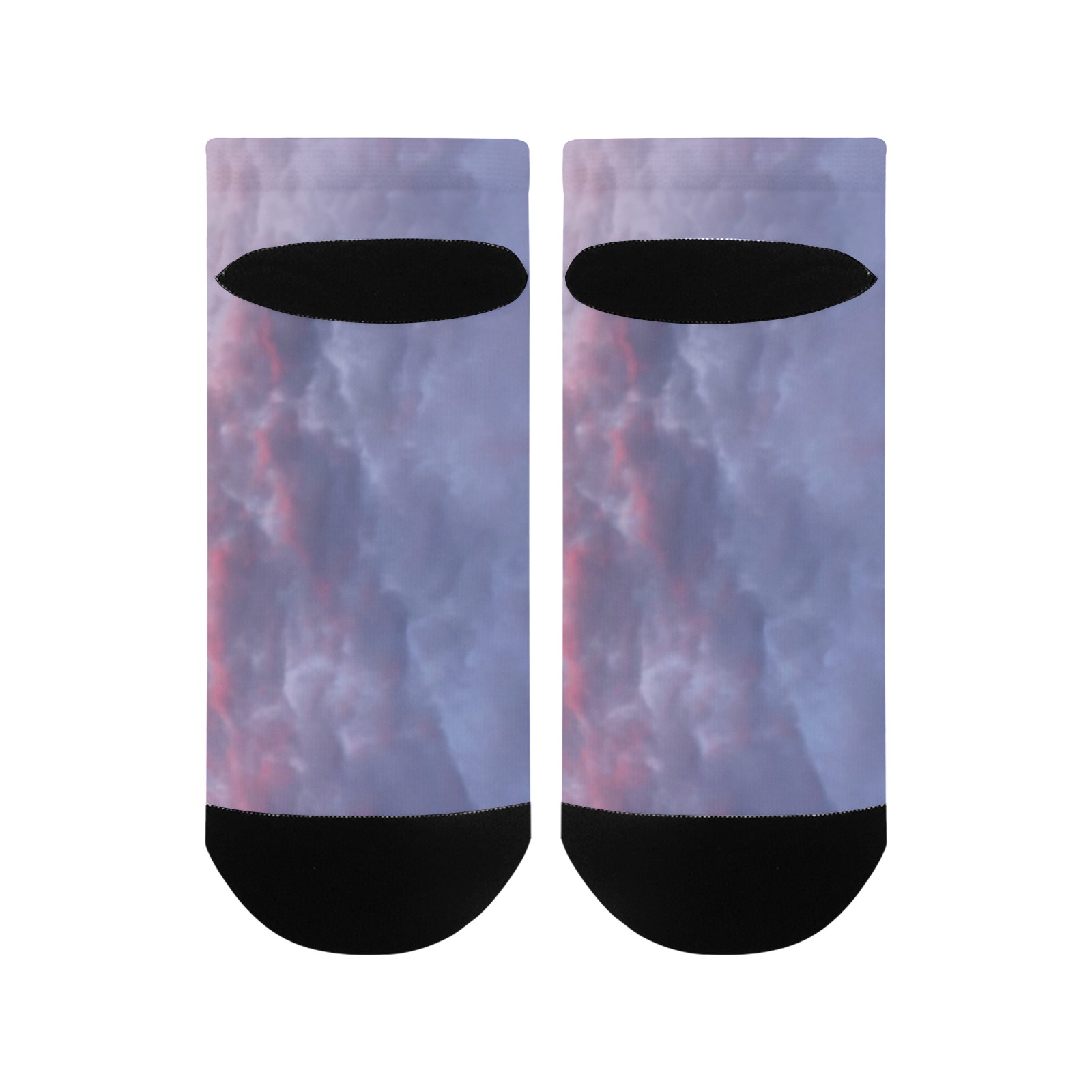 Morning Purple Sunrise Collection Men's Ankle Socks