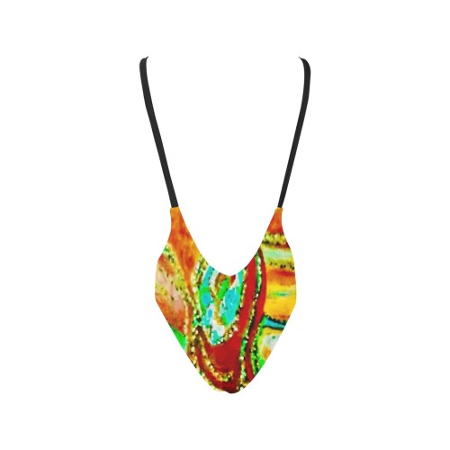 Bohemian Dance Collection Sexy Low Back One-Piece Swimsuit (Model S09)