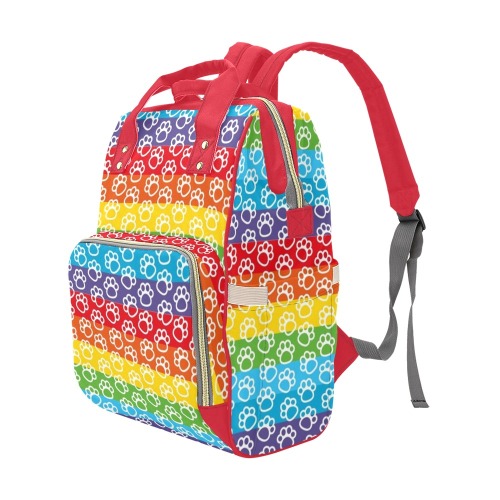 Rainbow Paws Diaper Bag Multi-Function Diaper Backpack/Diaper Bag (Model 1688)