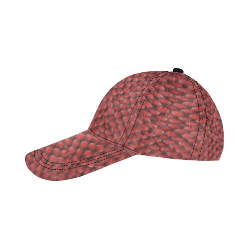 Leather Red Step by Artdream All Over Print Dad Cap C (7-Pieces Customization)