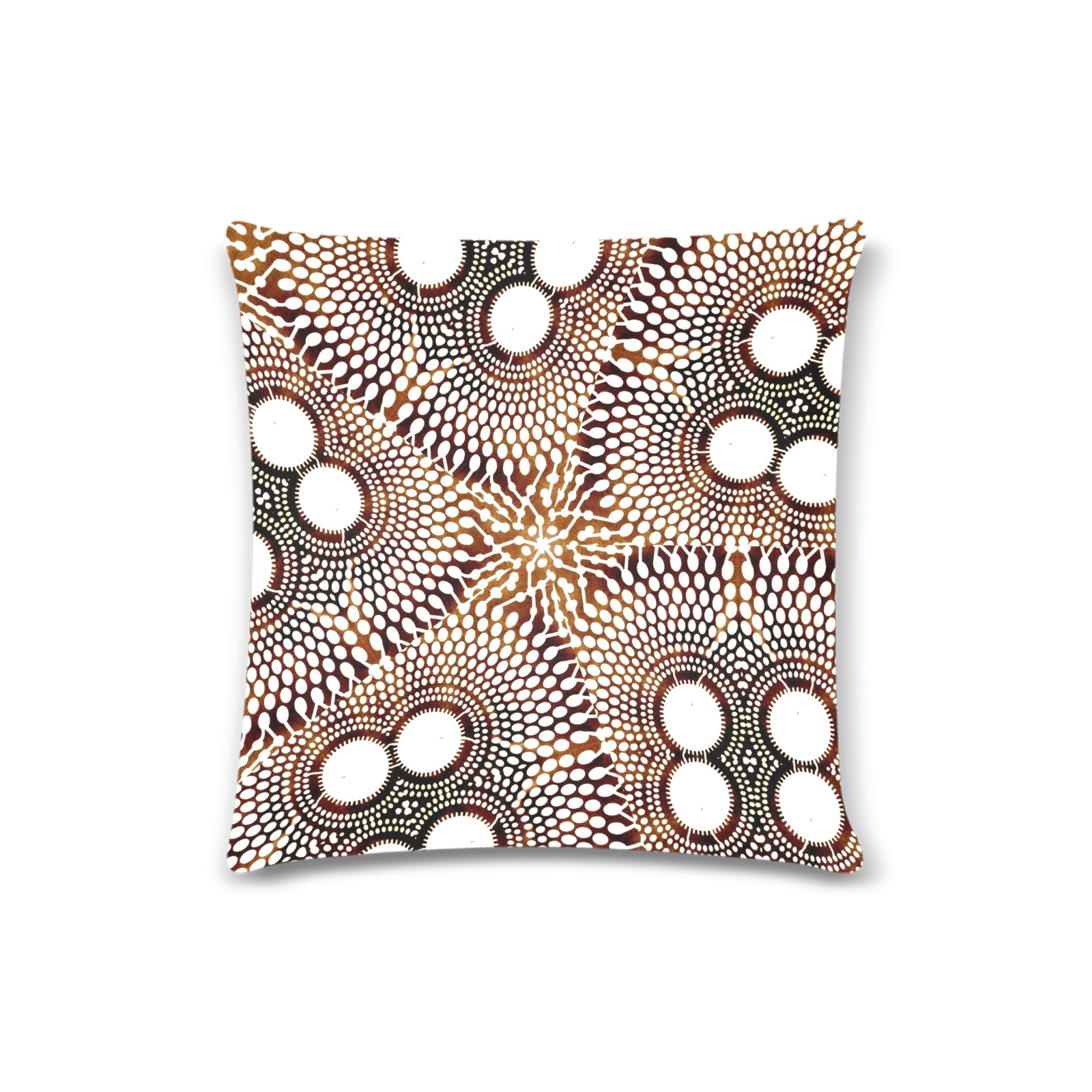 AFRICAN PRINT PATTERN 4 Custom Zippered Pillow Case 16"x16" (one side)