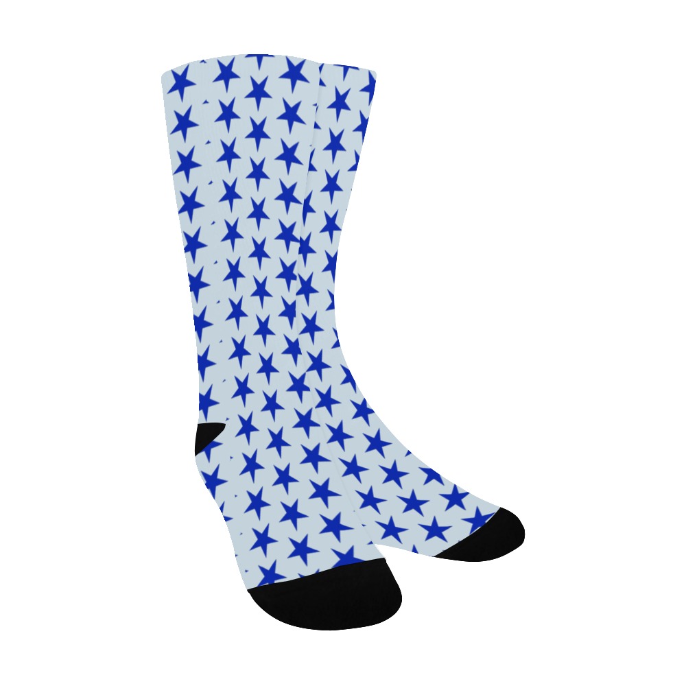 Star Blue b Men's Custom Socks