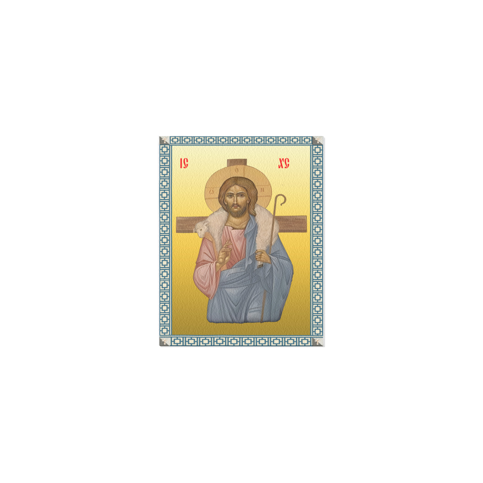 Jesus Hrist Orthodox icon Frame Canvas Print 11"x14"