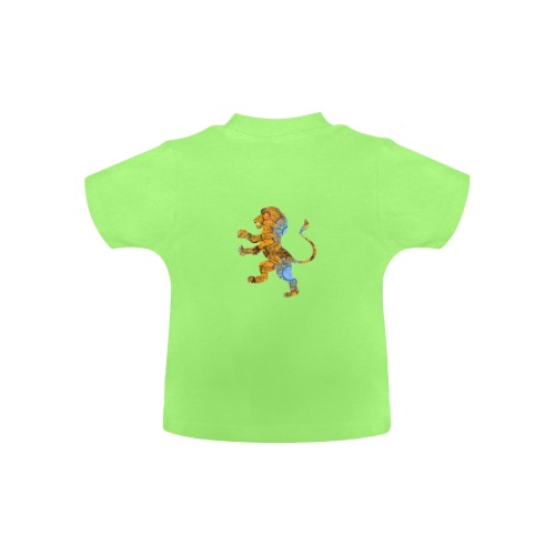 lion lune soleil jaune Baby Classic T-Shirt (Model T30)