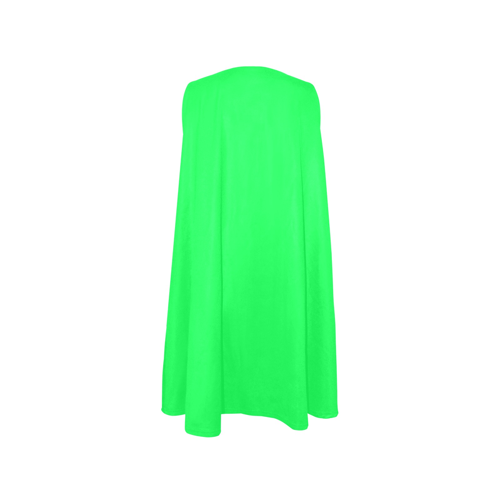 Neon Green Sleeveless A-Line Pocket Dress (Model D57)