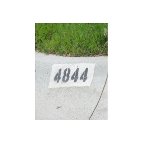 Street Number 4844 Photo Panel for Tabletop Display 6"x8"