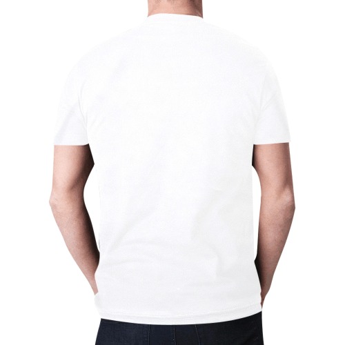 Signature Tee Mens White New All Over Print T-shirt for Men (Model T45)