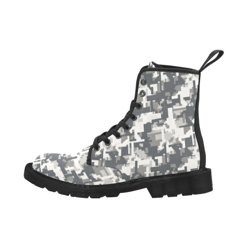 Cool man's camouflage style boots Martin Boots for Men (Black) (Model 1203H)