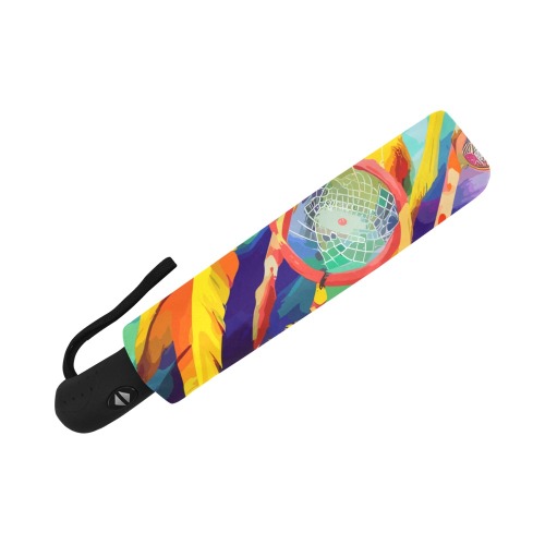 Colorful traditional magical dreamcatcher art. Anti-UV Auto-Foldable Umbrella (U09)