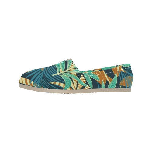 Tropical Exotic Leaves Women's Classic Canvas Slip-On (Model 1206)
