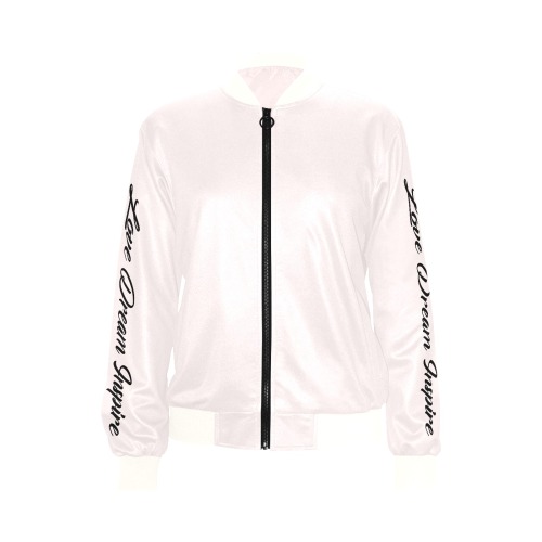Ballet Pink: Corinthian Column Jacket #LoveDreamInspireCo All Over Print Bomber Jacket for Women (Model H36)