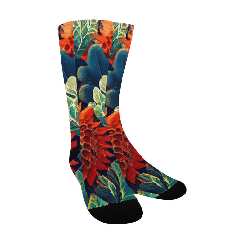 flowers botanic art (7) socks Men's Custom Socks