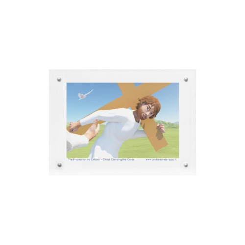 The Procession to Calvary- Christ Carrying the Cross Acrylic Magnetic Photo Frame 7"x5"