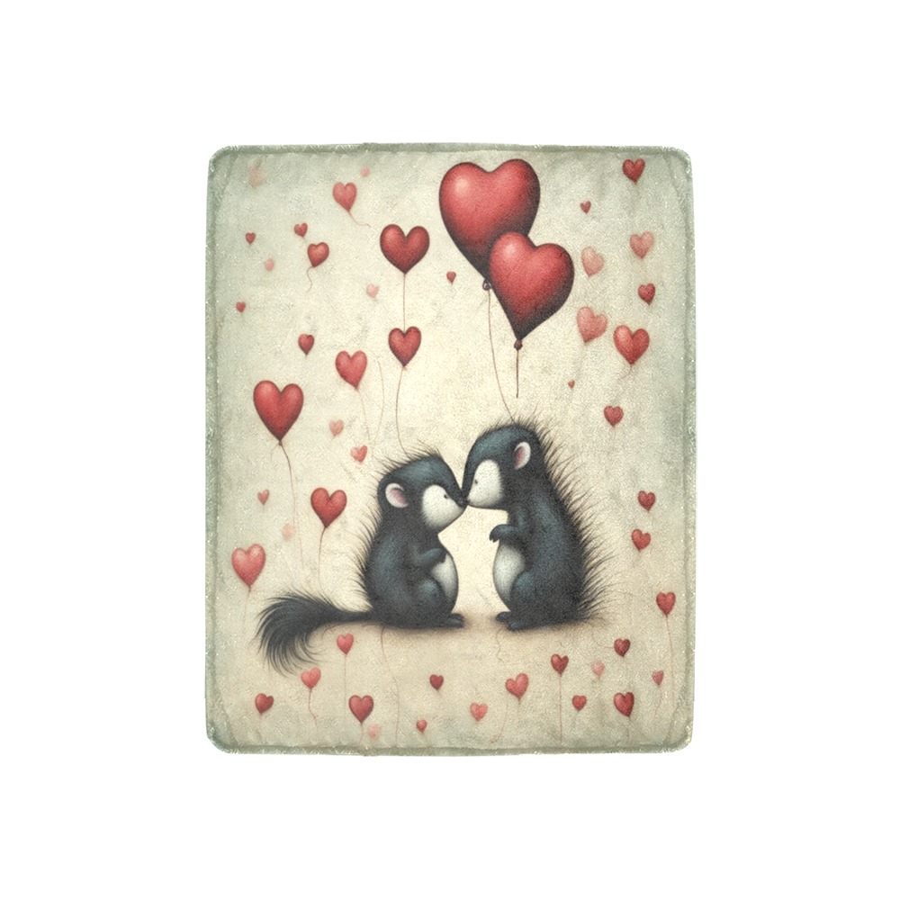 Skunk Love 1 Ultra-Soft Micro Fleece Blanket 30''x40''