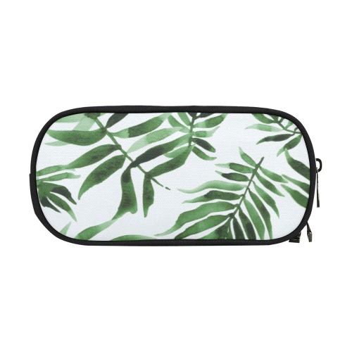watercolor_green_leaf_pattern1 Pencil Pouch/Large (Model 1680)