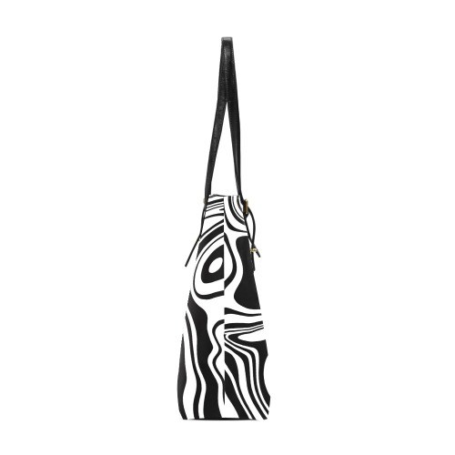 Black and White Marble Euramerican Tote Bag/Small (Model 1655)