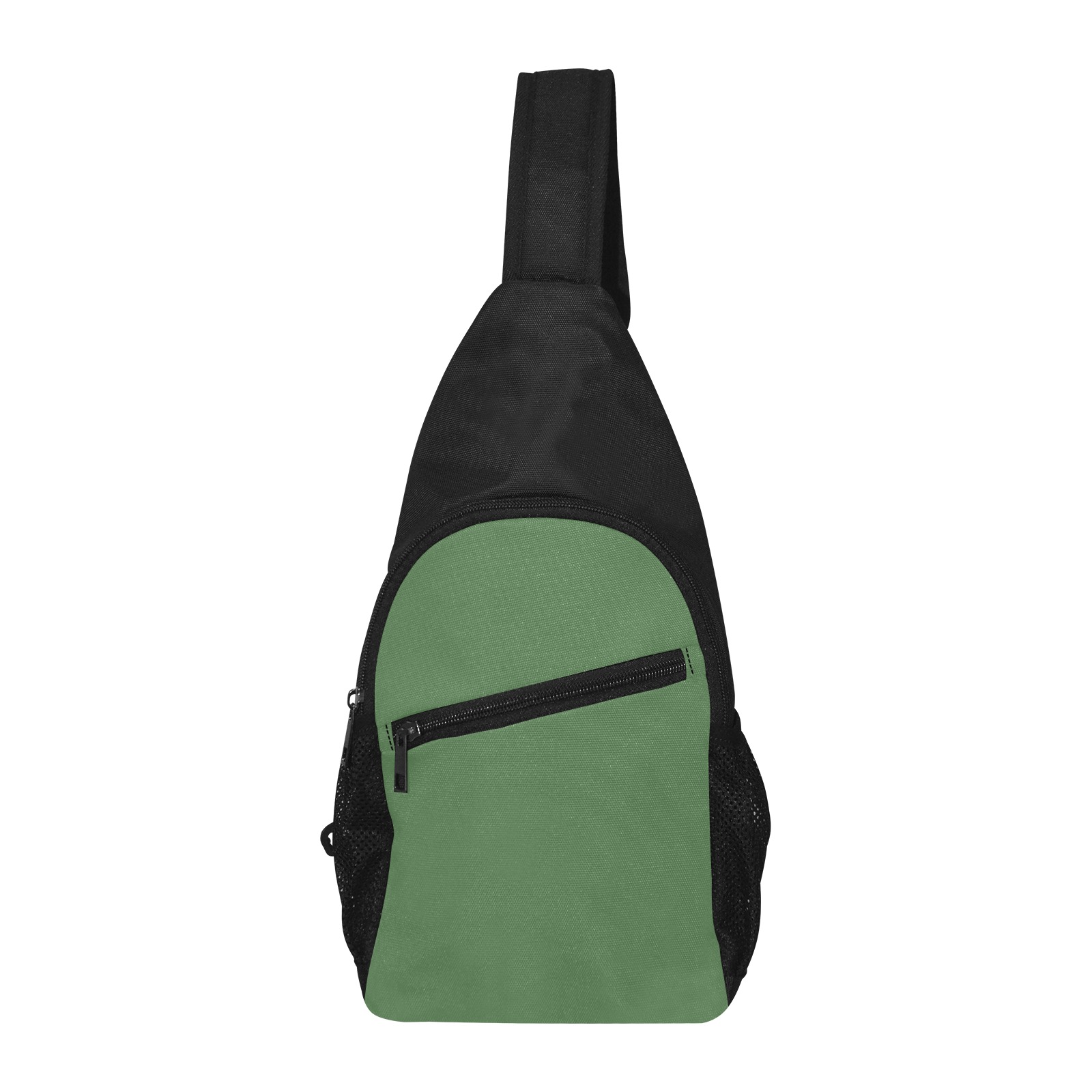 color artichoke green Chest Bag-Front Printing (Model 1719)