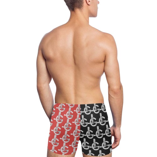 LG Black/Red Men's Swimming Trunks (Model L60)