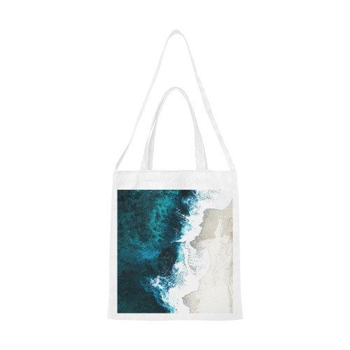 Ocean And Beach Canvas Tote Bag/Medium (Model 1701)