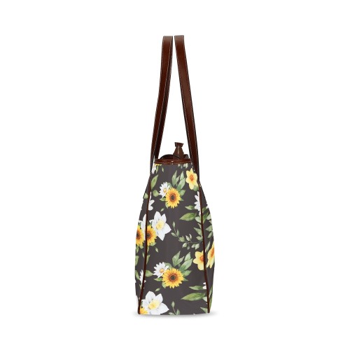 Gorgeous Floral - Daisies and Sunflowers Classic Tote Bag (Model 1644)
