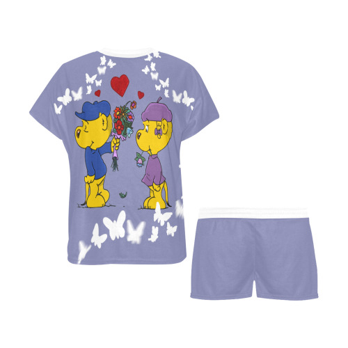 Ferald and Sahsha Ferret Women's Short Pajama Set
