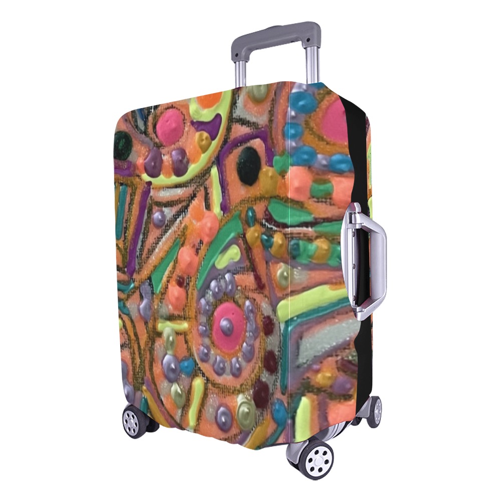 Doodle Art Luggage Cover/Large 26"-28"