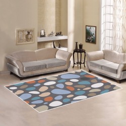 Colorful Pebbles Area Rug Area Rug7'x5'