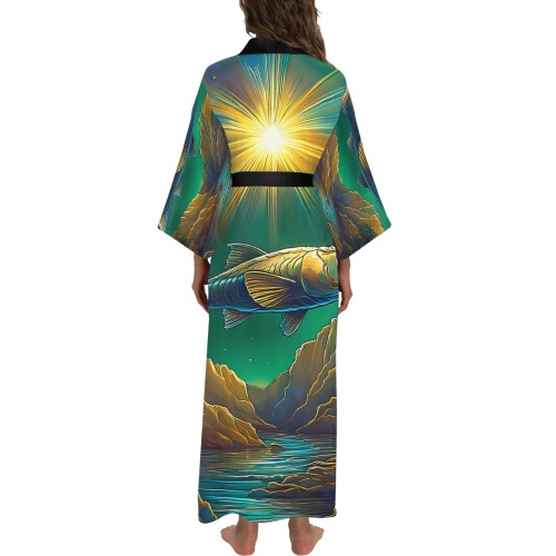 Celestial Swim Long Kimono Robe