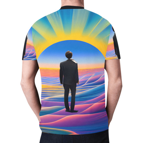 Desert Sunrise New All Over Print T-shirt for Men (Model T45)