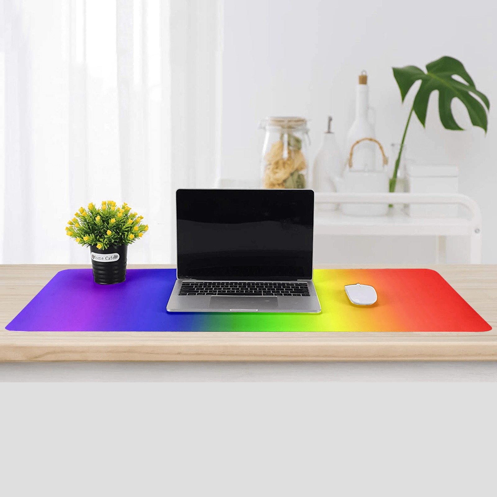 rainbow side Gaming Mousepad (35"x16")