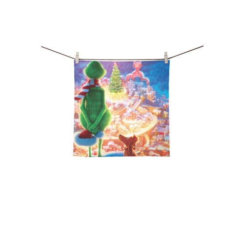 Grinch whoville Square Towel 13“x13”