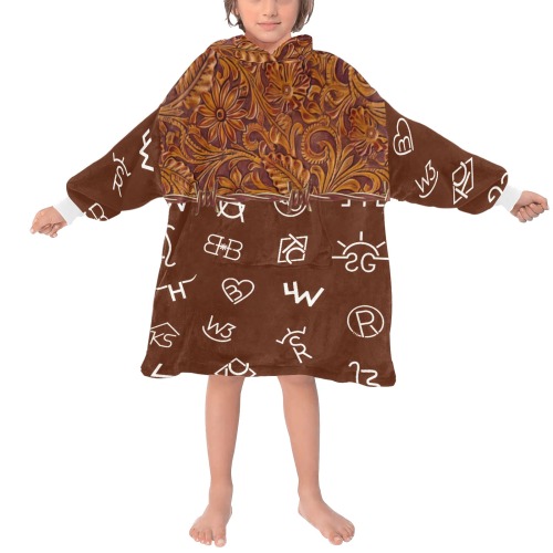 Kids Brands Leather Blanket Hoodie Blanket Hoodie for Kids