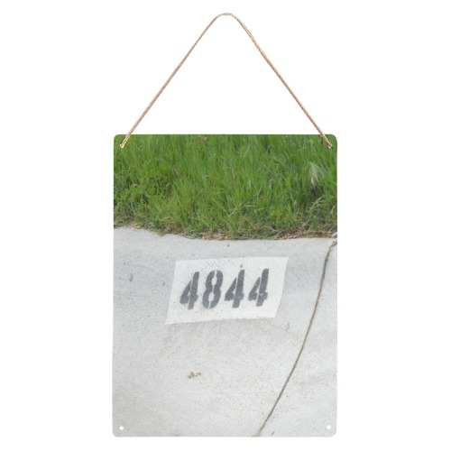 Street Number 4844 Metal Tin Sign 12"x16"