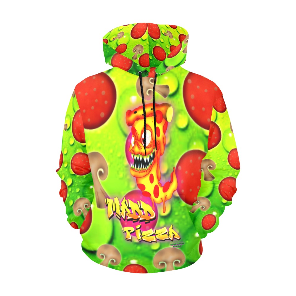 madd mutant pizza All Over Print Hoodie for Men (USA Size) (Model H13)