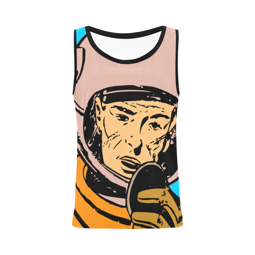 astronaut All Over Print Tank Top for Women (Model T43)