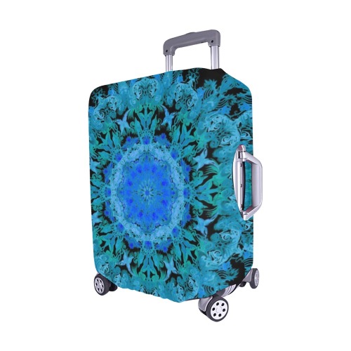 mandala light purple Luggage Cover/Medium 22"-25"