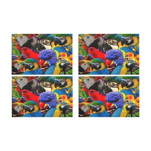PARROTS Placemat 12’’ x 18’’ (Four Pieces)