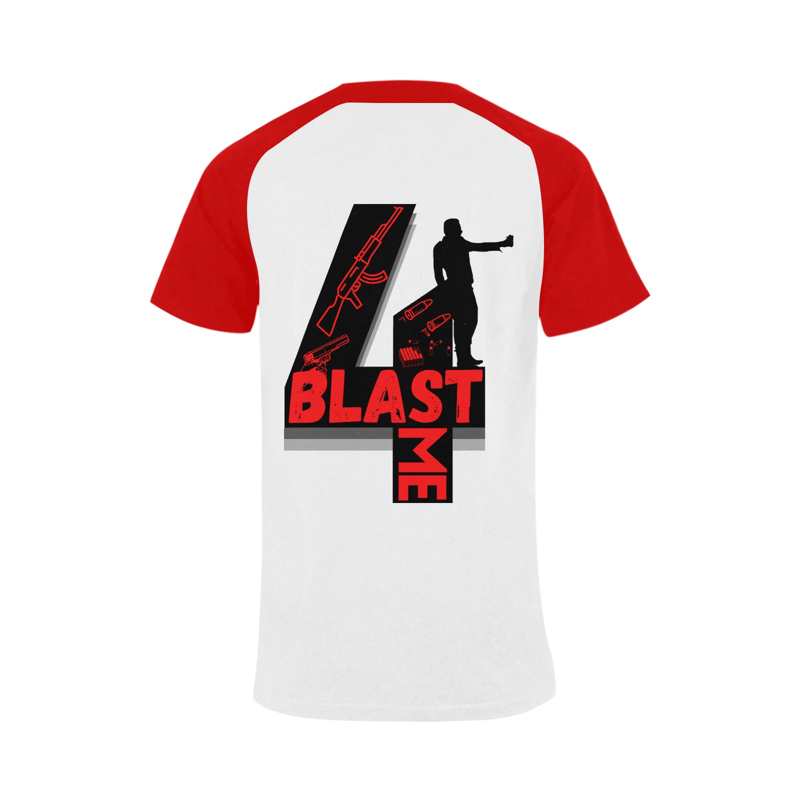 Blast-4-Me-3 Men's Raglan T-shirt (USA Size) (Model T11)