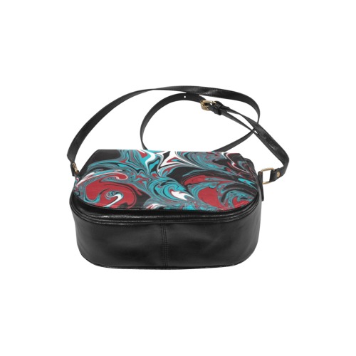 Dark Wave of Colors Classic Saddle Bag/Small (Model 1648)