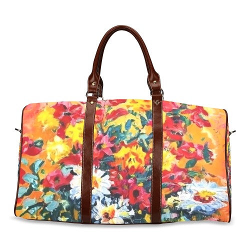 Fall Floral Bouquet Waterproof Travel Bag/Small (Model 1639)
