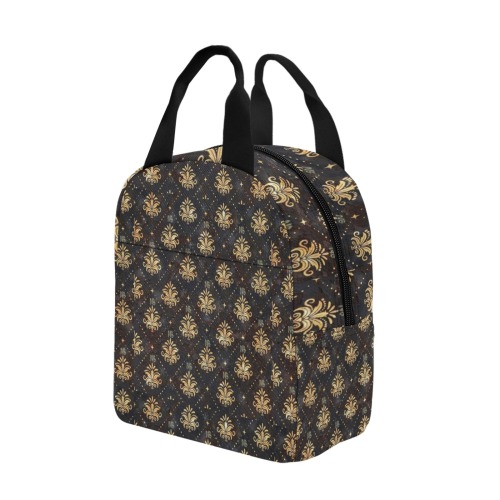 Royal Pattern by Nico Bielow Zipper Lunch Bag (Model 1720)