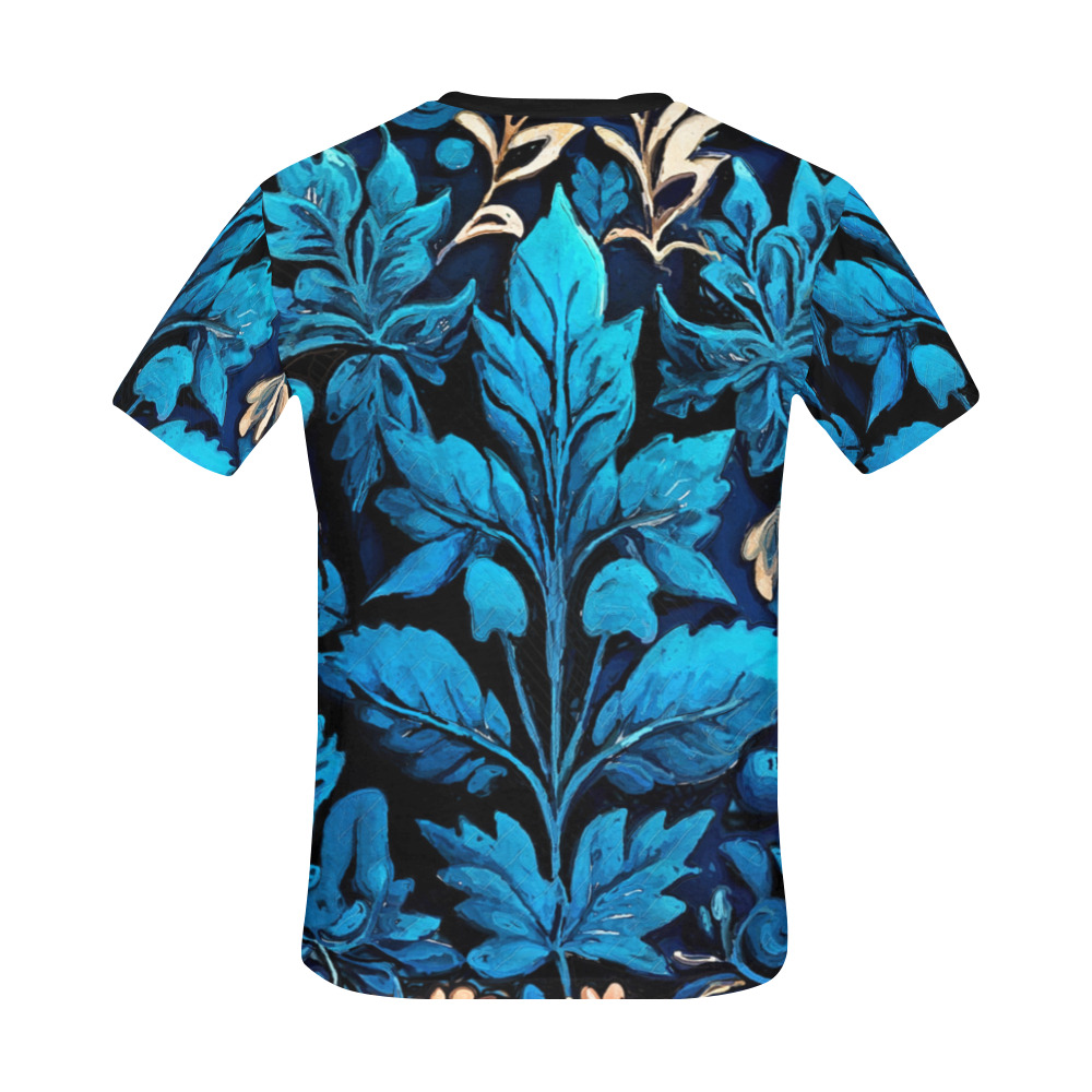 flowers botanic art (9) all over print tshirt All Over Print T-Shirt for Men (USA Size) (Model T40)