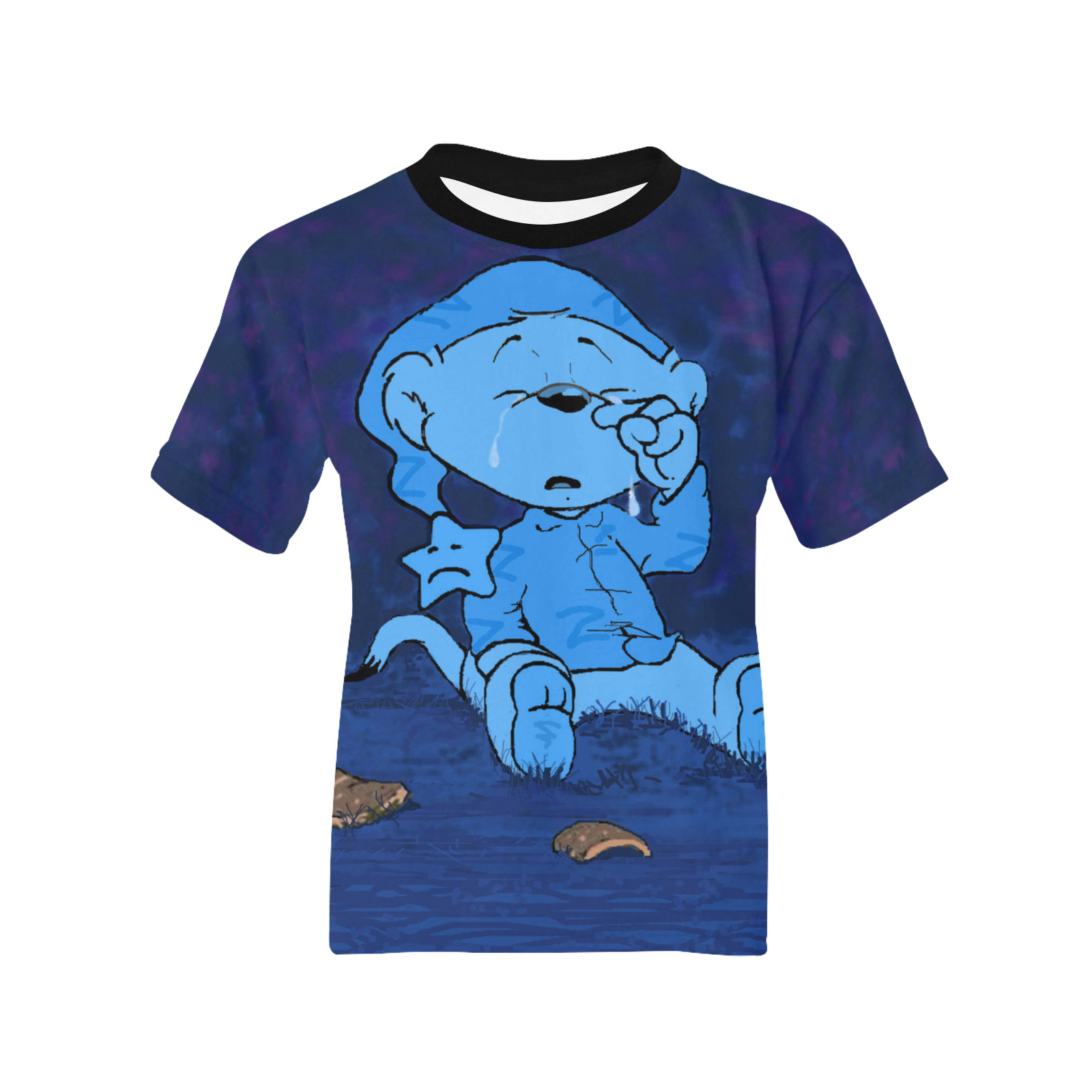 Ferald Feeling Blue Kids' All Over Print T-shirt (Model T65)