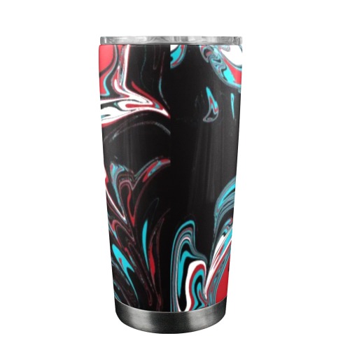 Dark Wave of Colors 20oz Mobile Tumbler with Clear Slide Lid