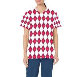 Valentine Scrub Top All Over Print Scrub Top