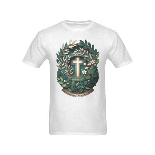 Resurrection Evergreen Laurel Face Shirt, Easter Hope Gift